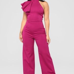 Magenta jumpsuit